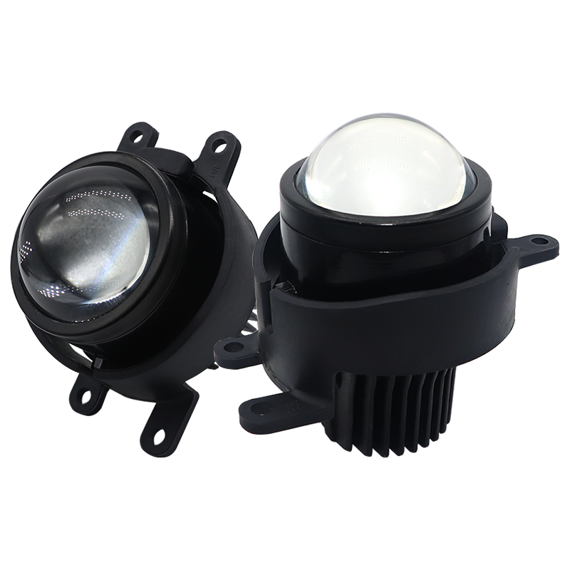 Factory Price 2.5Inch Led Projector Bifocal Lens Fog Light Hi Lo Beam Single Tricolor High Power Retrofit Blue Purple for Toyota