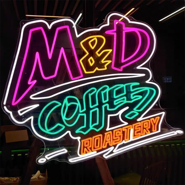 Custom LED Neon Sign Shop Business Burger Pizza Shop LED Neon logo for Shop Decoration