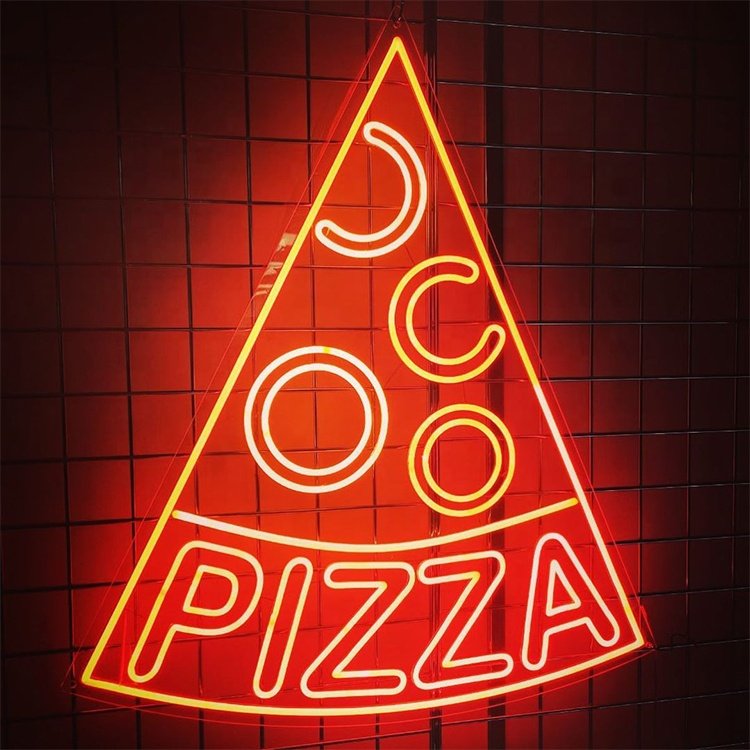 Custom LED Neon Sign Shop Business Burger Pizza Shop LED Neon logo for Shop Decoration