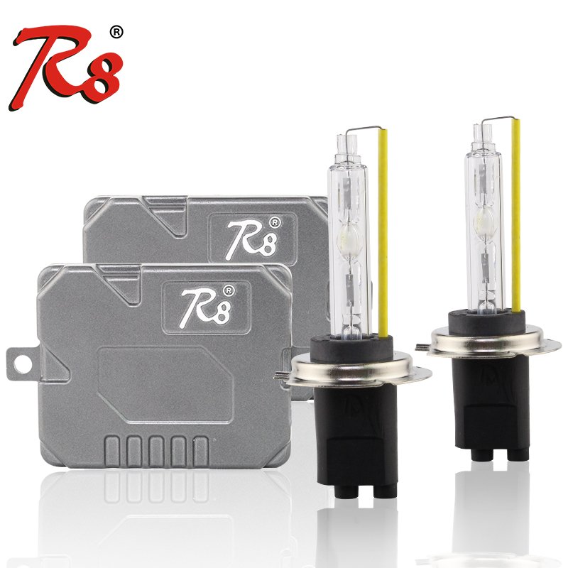 R8 Fast Start Xenon Kit 6000k 35/55w Bulbs Slim Ballast H1 H3 H7 9004 9007 Hb3 Hb4 D1s D2s D3s D4s Moto hid Xenon