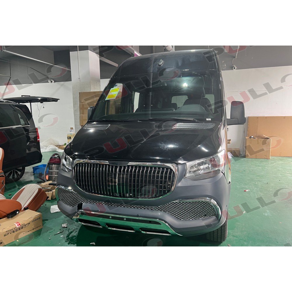 Car Accessories for Mercedes Benz Sprinter W906 W907 W910 2018-2020 to maybach Include Front Bumper Assembly with Grille Grill