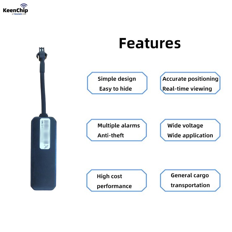 Keenchip Spot Hot Sale Motorcycle, Electric Vehicle Anti-loss Mini 2g Gps tracker Connected to Vehicle Battery