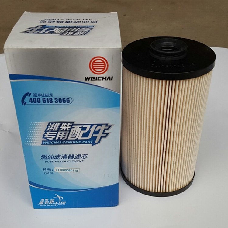 Best Selling Engine-Sinotruk Howo Weichai Special Fuel Filter element Oil Filter 612600081334 1000428205 1000053555