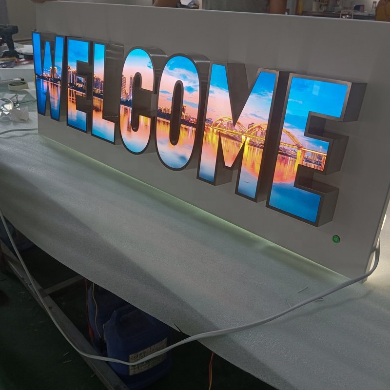 Kexian Custom LED Sign Business 3d Frontlit Letter Sign Board LED Channel Letter Shop Name Acrylic Letter