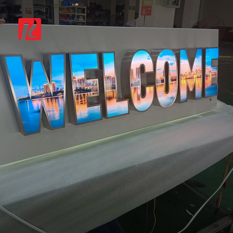 Kexian Custom LED Sign Business 3d Frontlit Letter Sign Board LED Channel Letter Shop Name Acrylic Letter