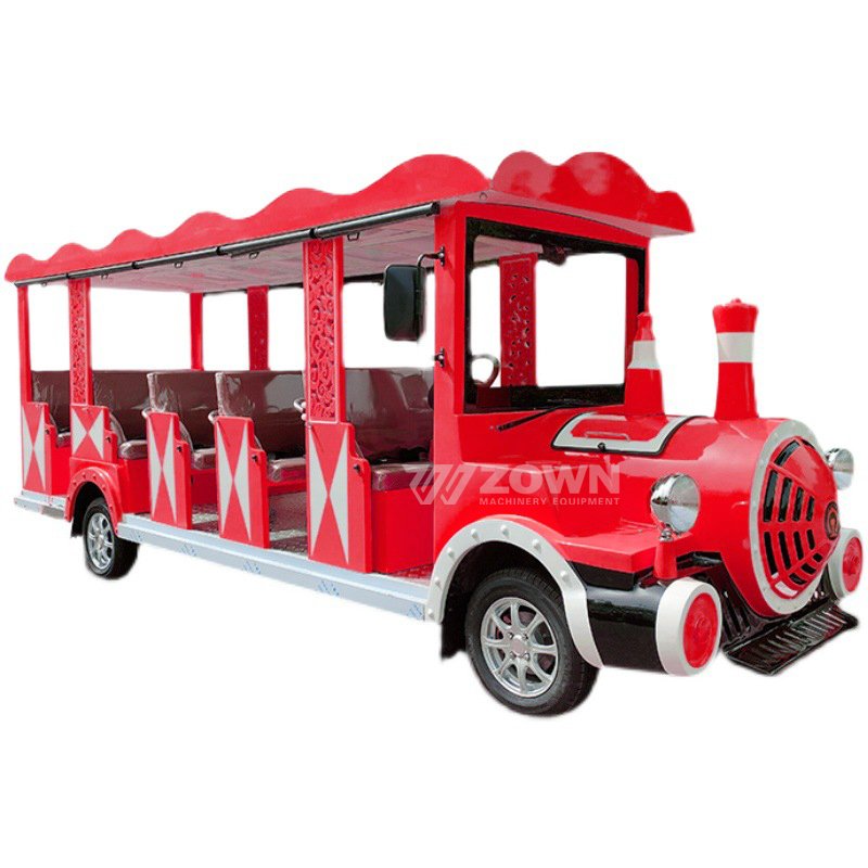Hot Selling Small Train Series Cartoon Playground Bus Electric Shuttle Tourist Sightseeing City School Bus for Shopping Mall