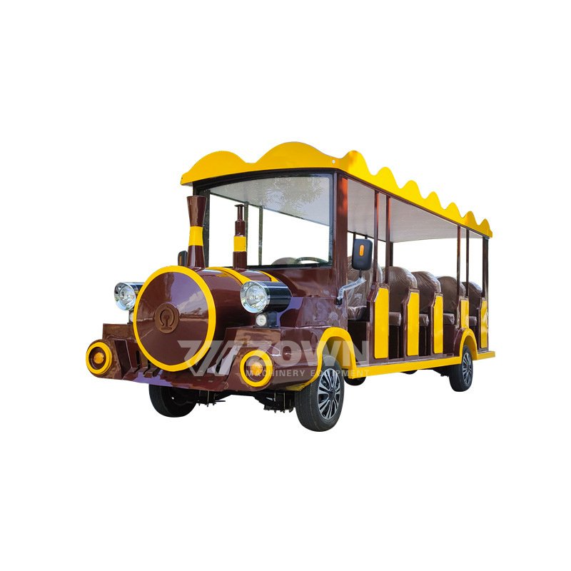 Hot Selling Small Train Series Cartoon Playground Bus Electric Shuttle Tourist Sightseeing City School Bus for Shopping Mall