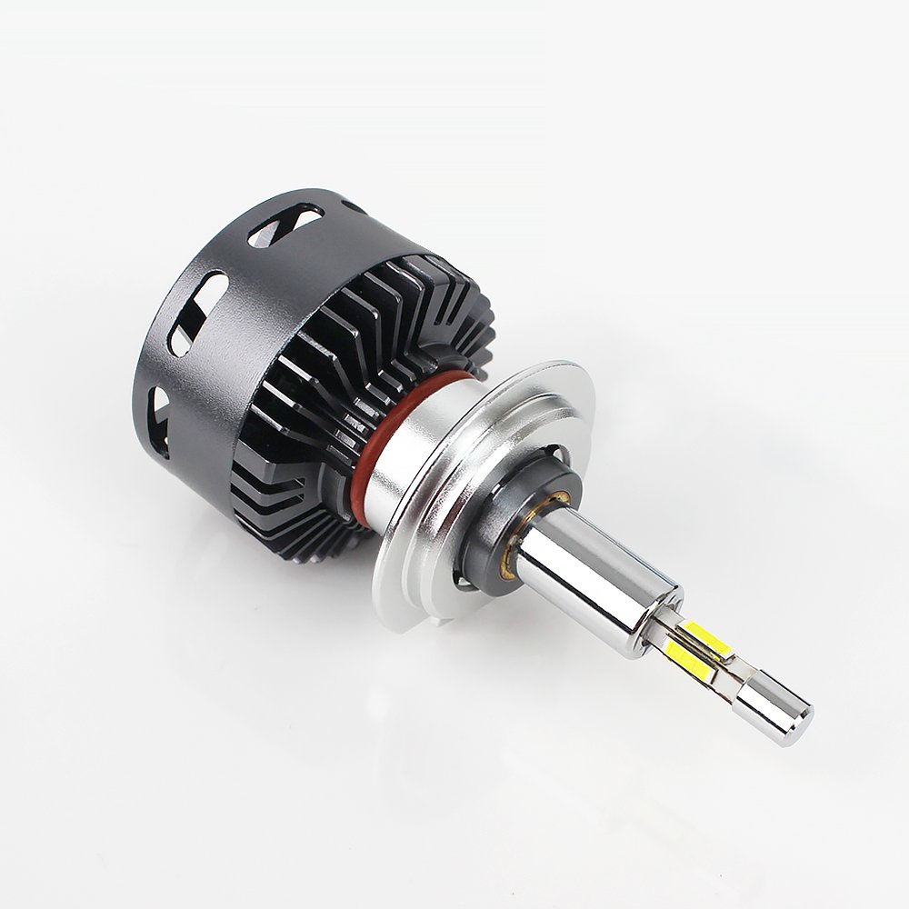 Raych Led Headlights R7 360 Degree 4300K 130W 30000LM Lamp Halogen H1 H3 H7 H8 H9 H11 9005 9006 9012 H4 No Dark Zone for Car