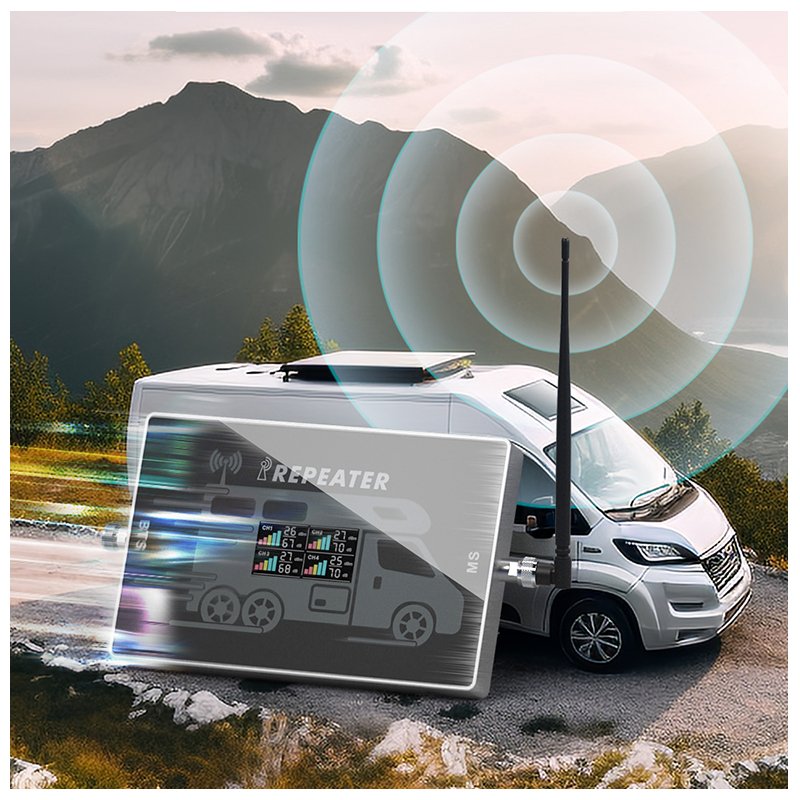 Lintatek Vehicle Signal Solution Quad Band Mobile Signal Booster Amplifier Business Car Sse Cell Phone Booster for Vehicle