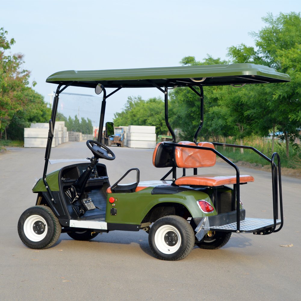 2+2 Seater Street Legal Electric Utility Golf Cart 4 Passenger Club Car for Sightseeing & Hunting Electric Sightseeing Bus