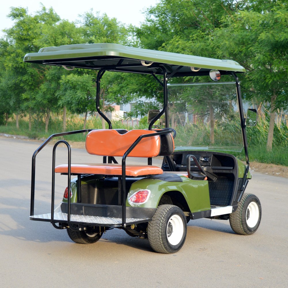 2+2 Seater Street Legal Electric Utility Golf Cart 4 Passenger Club Car for Sightseeing & Hunting Electric Sightseeing Bus