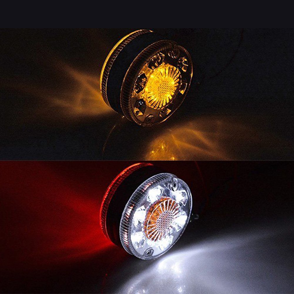 24v Double-sided Turn Signal Lamps Super Bright Roof Lights 24 Led Waist Lamp Side Tail Lamp for Trailer Truck Pickup Tractor