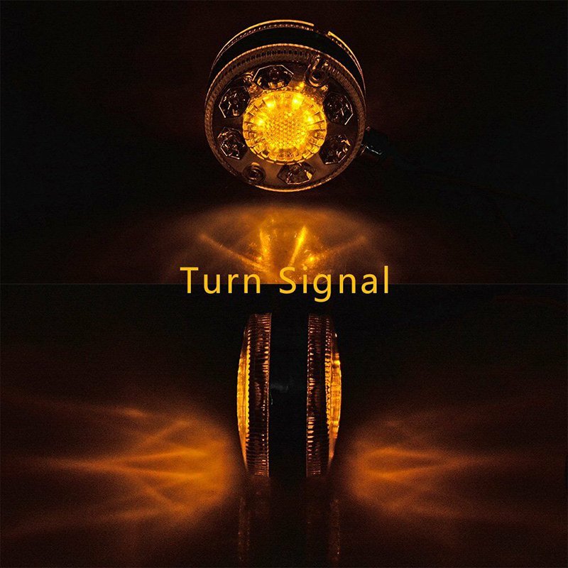 24v Double-sided Turn Signal Lamps Super Bright Roof Lights 24 Led Waist Lamp Side Tail Lamp for Trailer Truck Pickup Tractor