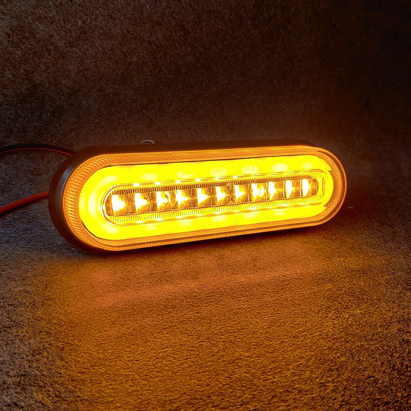 Ece E-mark Red Yellow Clearance Side Marker Led Trailer Side Light 12v Led Tail Light Rear Warning Light for Truck Pickup Bus