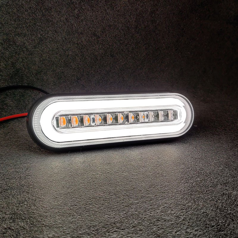 Ece E-mark Red Yellow Clearance Side Marker Led Trailer Side Light 12v Led Tail Light Rear Warning Light for Truck Pickup Bus