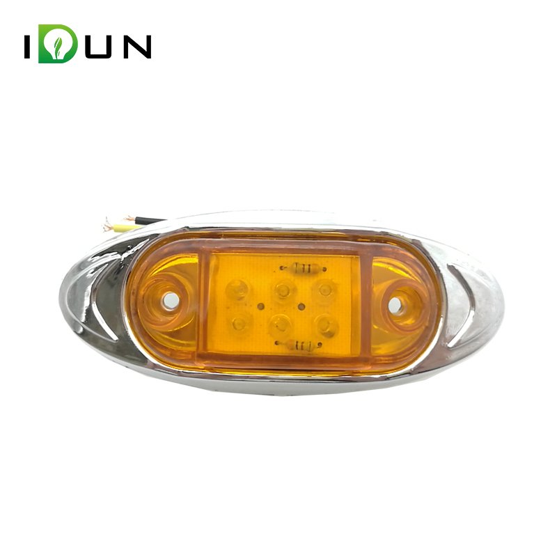 12V/24V LED Car Amber Blue Side Marker Light Amber Trailer Truck Lamp Car Bus External Led Marker Lights Truck Lights for Truck