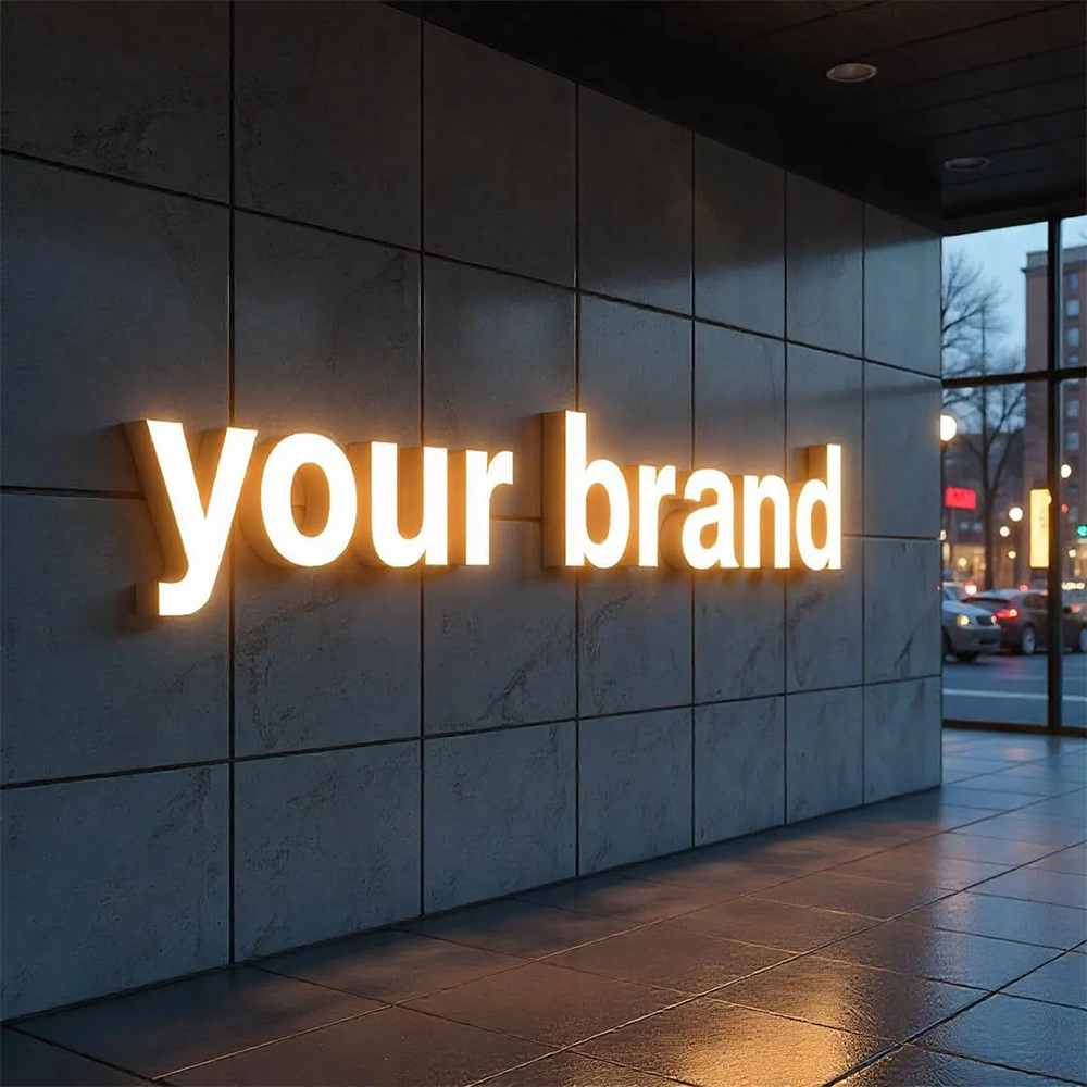 Luxury Acrylic Logo LED Storefront Signs LED Lighted Signage LED Sign for Electronics Stores