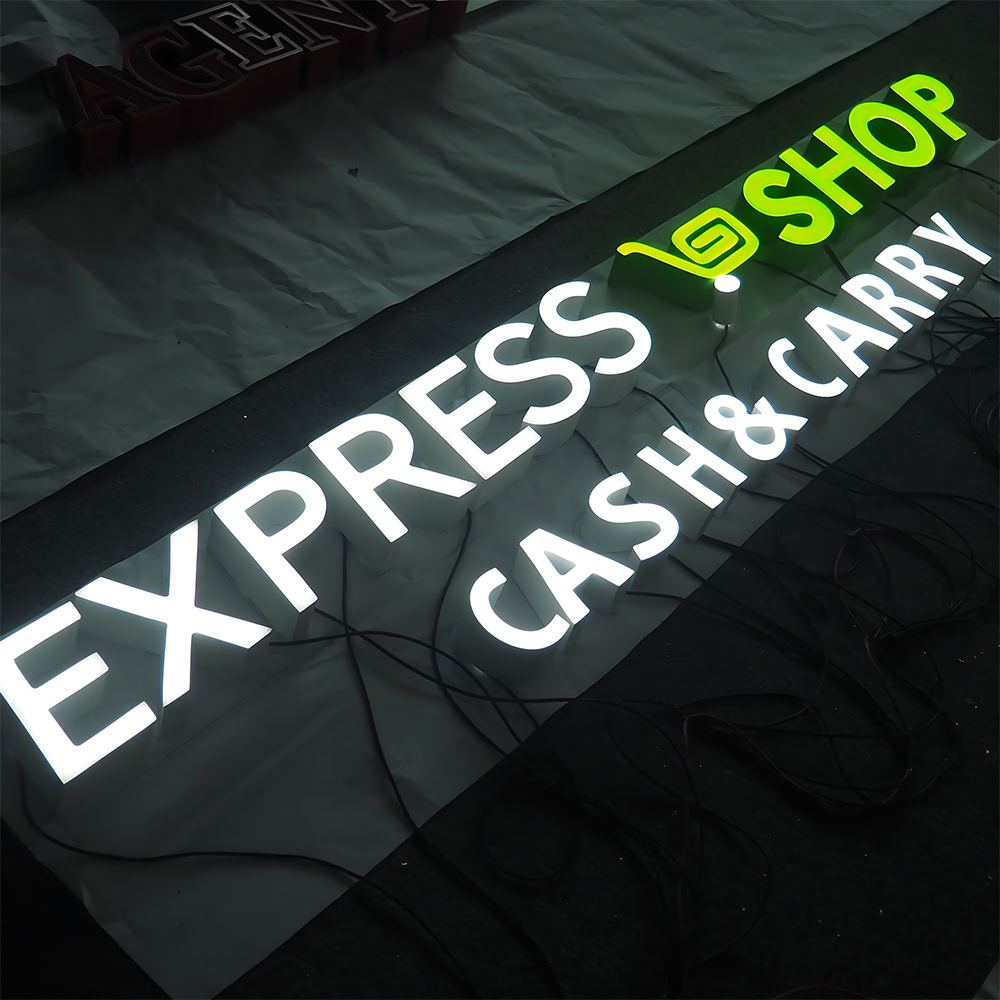Luxury Acrylic Logo LED Storefront Signs LED Lighted Signage LED Sign for Electronics Stores