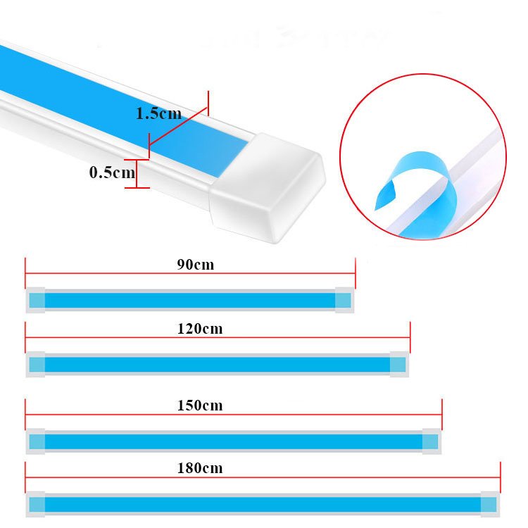 Yosovlamp 90cm 120cm 150cm 180cm CCFL App Atmosphere Strip Multifunction Remote Control RGB Car Hood Light Flexible DRL Strip
