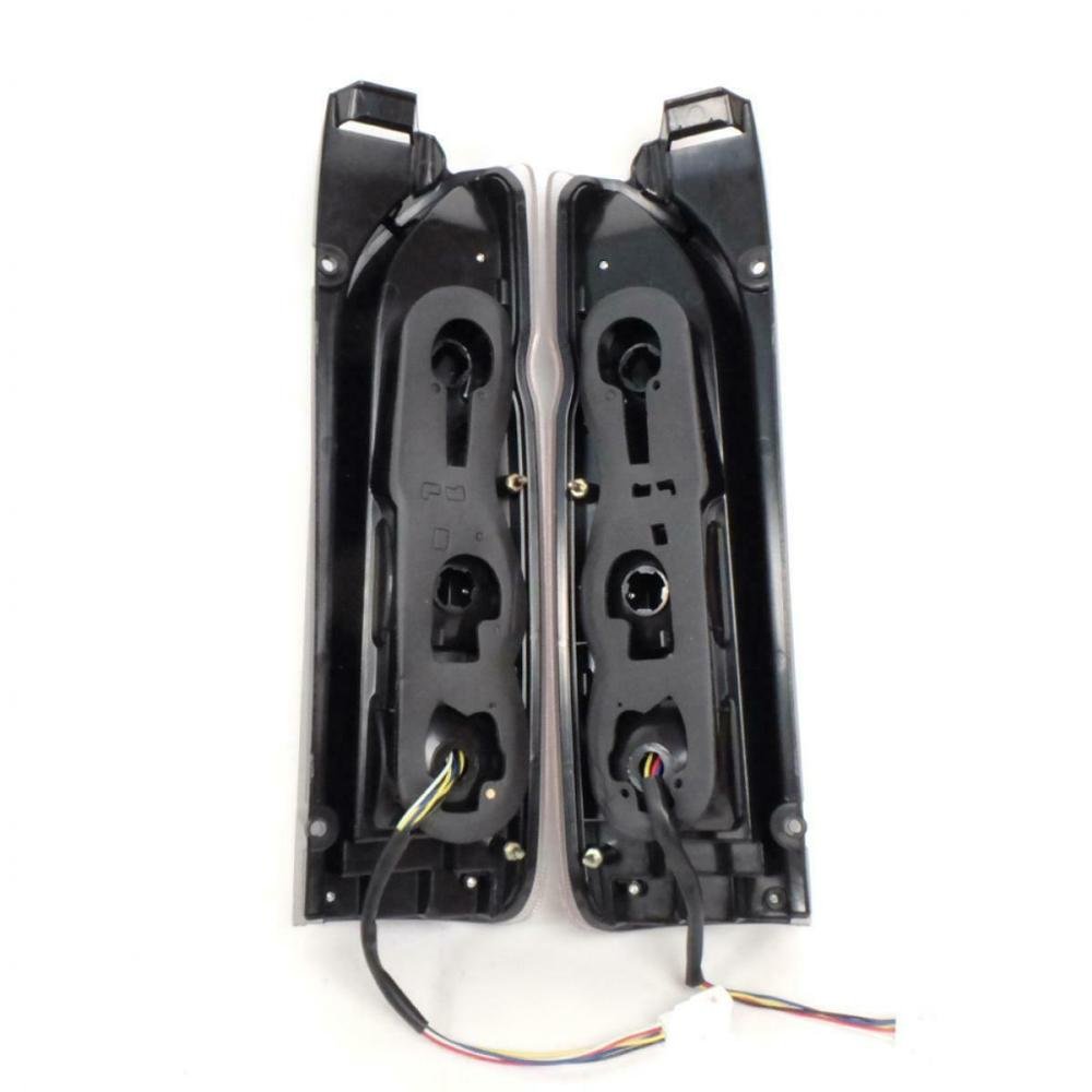 Hiace Van Quantum Commuter 2005-16 LED Tail Lamp Rear Light Pair Black Smoke Red White