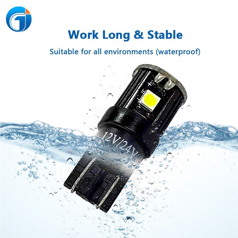 JG Pro T10 Canbus T10/ W5w 7SMD 3030 Chips 6000k for Interior/Reading/Dome/Side/ Parking Light Led 12v Super Bright