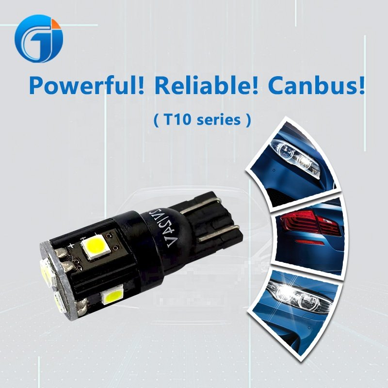JG Pro T10 Canbus T10/ W5w 7SMD 3030 Chips 6000k for Interior/Reading/Dome/Side/ Parking Light Led 12v Super Bright