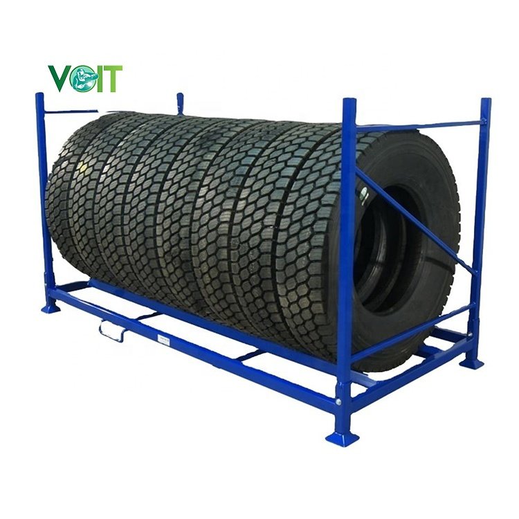 China Manufacturer Stacking Folding Metal Tire Storage Frame
