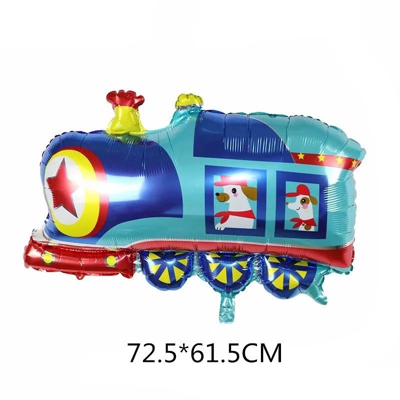 Transportation Foil Balloon Birthday Party Supplies Kids Vehicle Party Favor Decorations