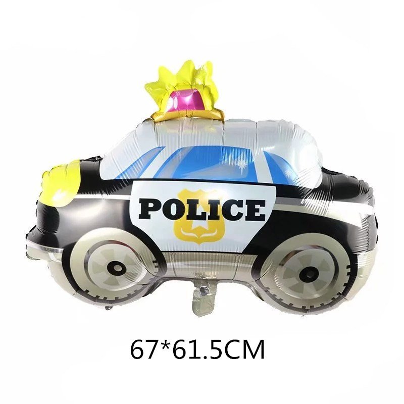 Transportation Foil Balloon Birthday Party Supplies Kids Vehicle Party Favor Decorations