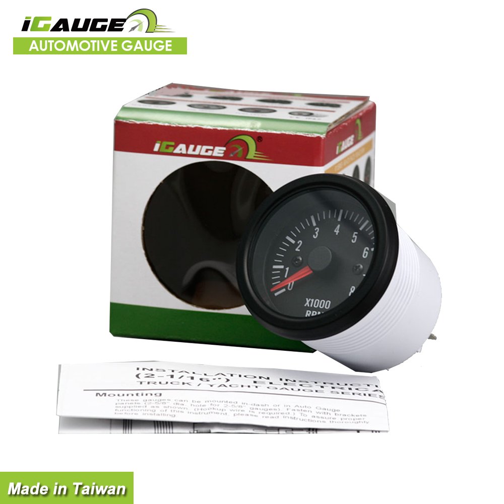 52mm Electrical Automotive Tachometer diesel Engine Rpm Gauge