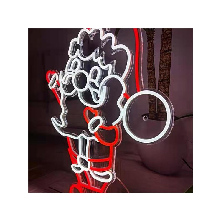 Custom Made Wall Mounted Hanging Led Custom Neon Light Sign for Shop Party Decoration