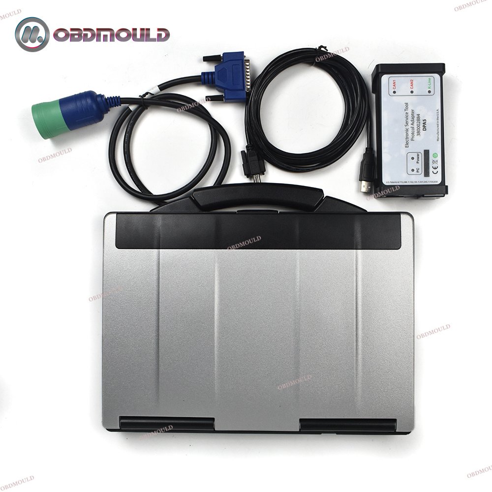 380002884 Est DPA5+eTim Go+CF53 Laptop Diagnostic Kit for New Holland Case INDUSTRIAL Repair Data Parts Catalogue Diagnostic