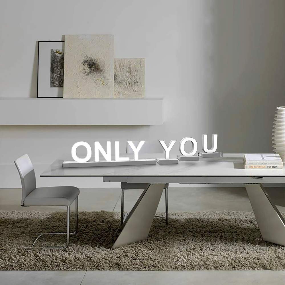 LED Letter Lights Sign Sale Word Sign White Magnetic Assembled Channel Letter Light up Alphabet Letters Track Installation