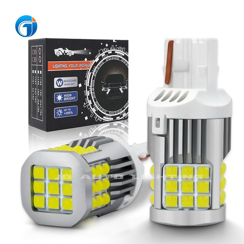 JG High Power 27w T20 PY21W 7443 Canbus signal Light Bulb Error Free Canbus Car Led Turning Light Bulb No Need External Resistor