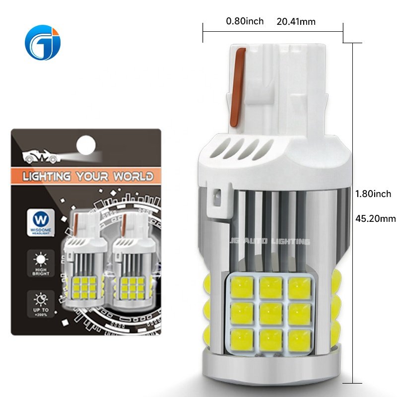 JG High Power 27w T20 PY21W 7443 Canbus signal Light Bulb Error Free Canbus Car Led Turning Light Bulb No Need External Resistor