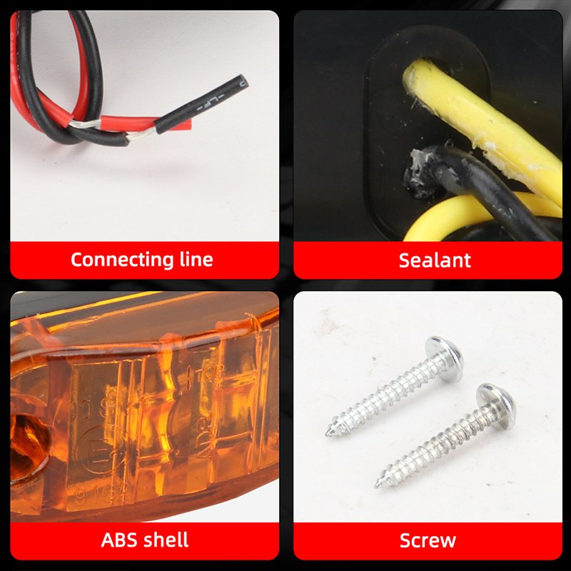 Truck Led Side Marker Light for Truck Trailer Car Tractor Bus Vehicle Indicator Side Light Emergency Warning Lamp