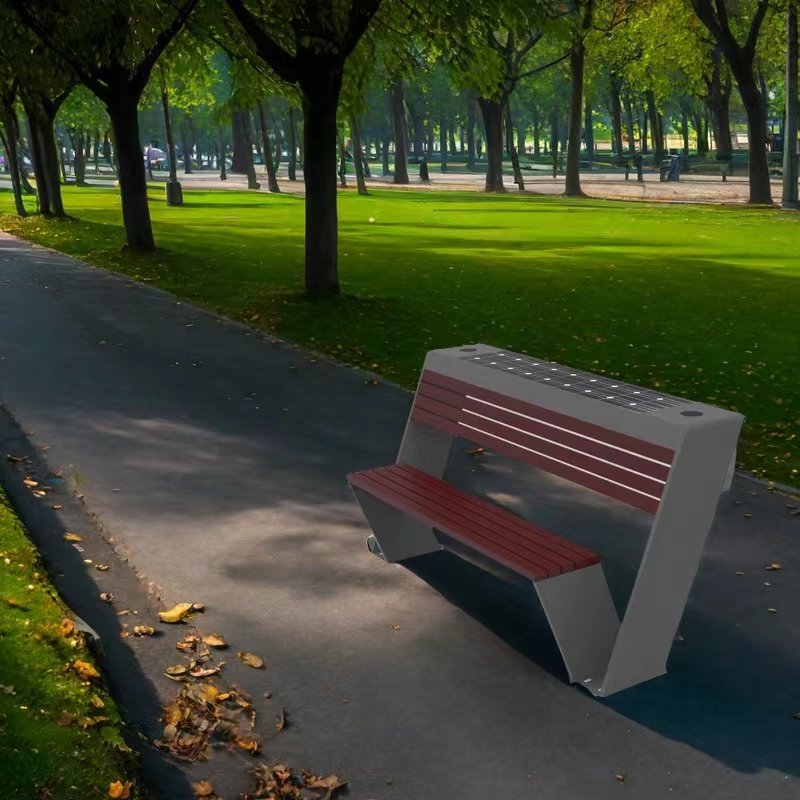 Box Garden Street Bench Smart City Solar Product Solar Sports Bench Bench Bus Solar Usb Charger