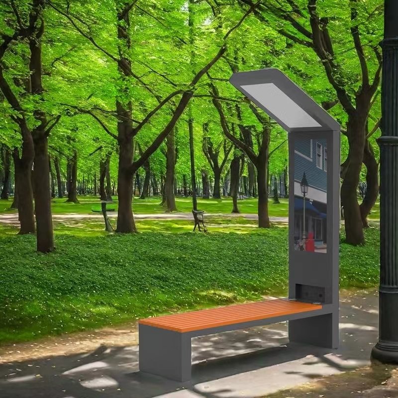 Box Garden Street Bench Smart City Solar Product Solar Sports Bench Bench Bus Solar Usb Charger