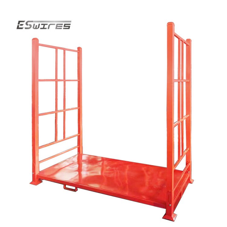 Heavy Duty Warehouse Stackable Collapsible Powder Coating Steel Truck Tyre Storage Rack