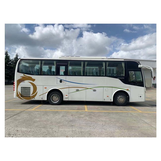Right Hand Drive 32 Seaters Second Hand Passenger Bus for SunLong Customized Used RHD Coach Double Doors City Buses for Sale