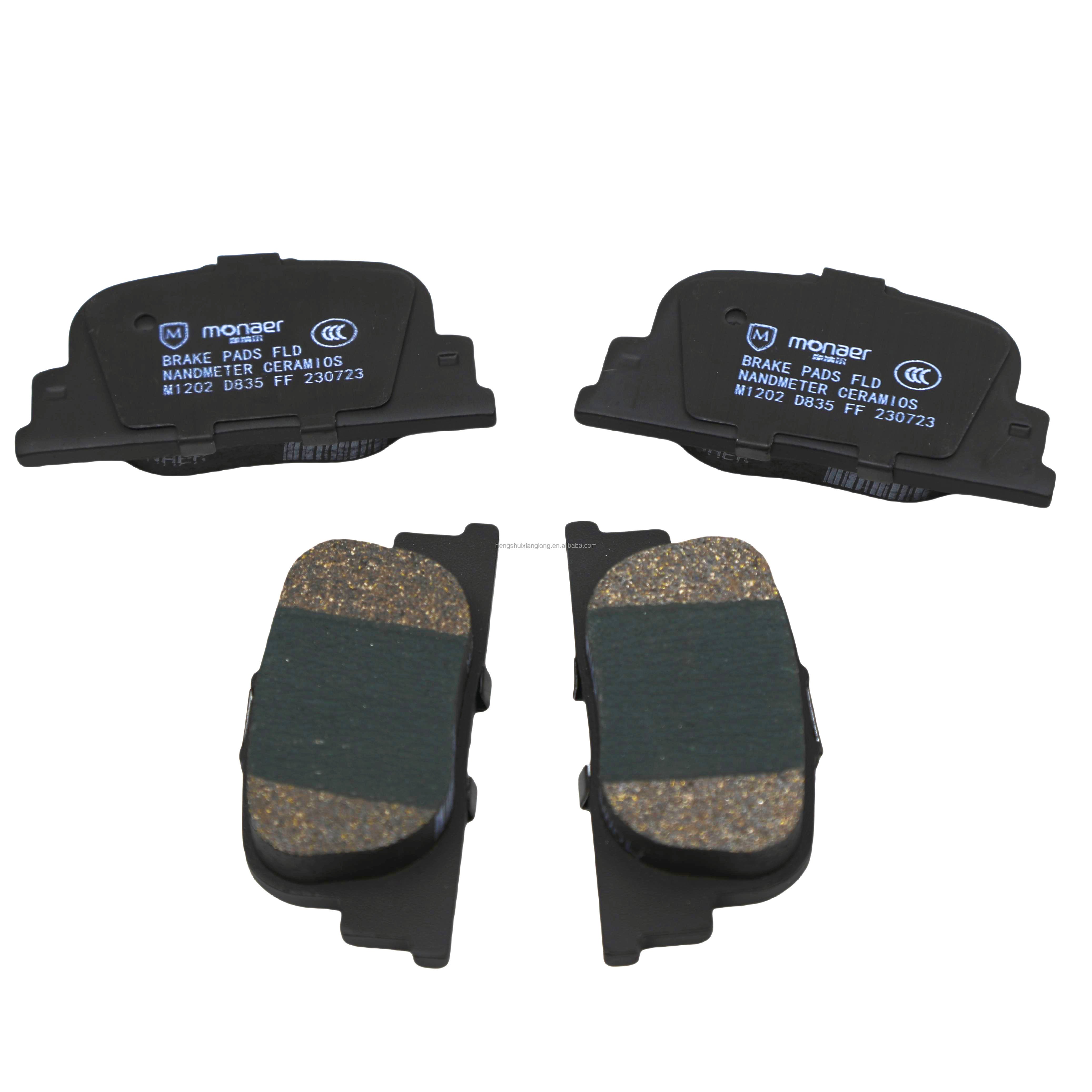 Monaer Ceramic Brake Pads D822 High Quality Wear-resistant Muted