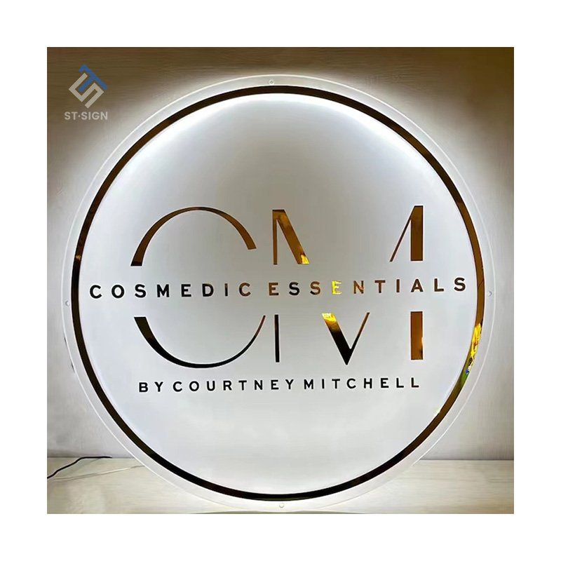Custom Outdoor Business logo Signages 3d Backlit Metal Sign Letter Acrylic Billboard