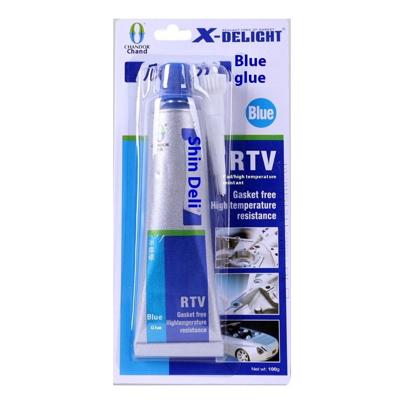 Xindeli Industrial Engine Leak-Proof High Temperature Oil-Resistant Adhesive Blue Glue Silicone Gasket-Free Sealing Film