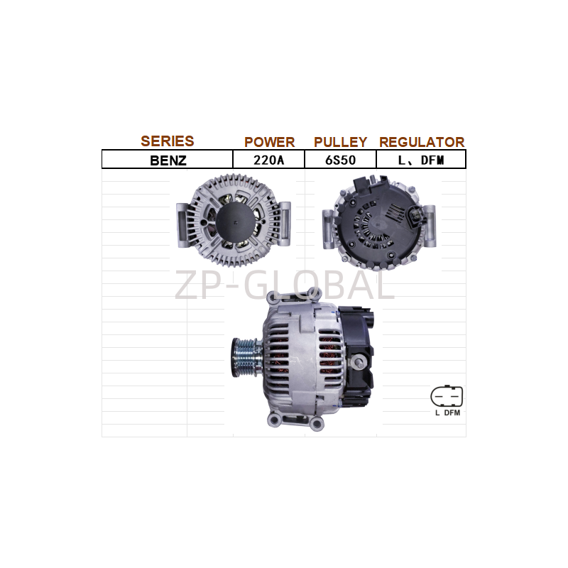 small auto alternator 12v A6461540902 for Mercedes-Benz Sprinter 209/211/209/215