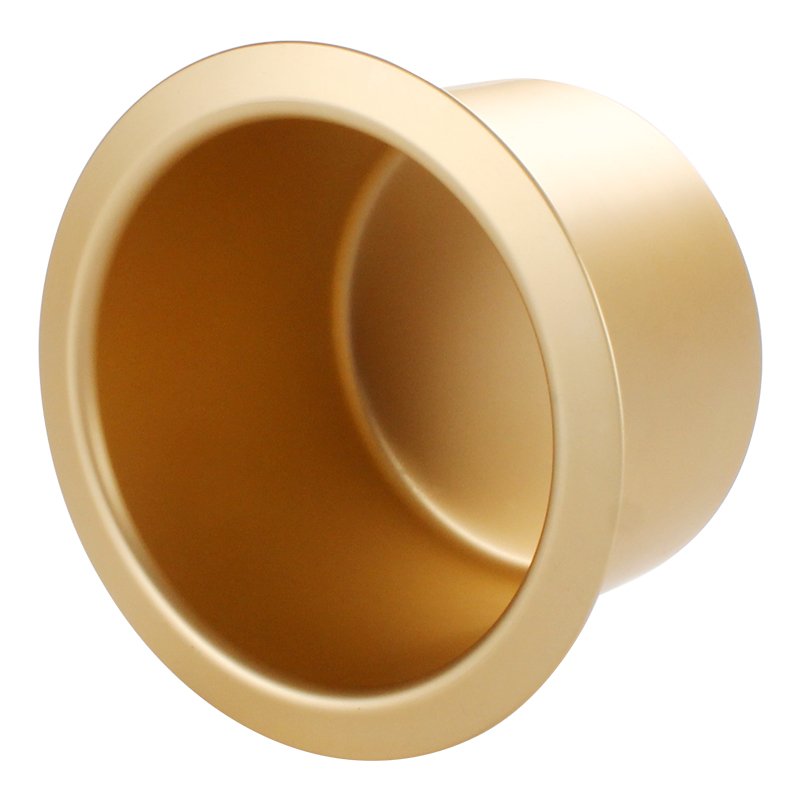HEYRV Aluminium Alloy Cut-out Size 81mm Golden Color Car Cup Holder