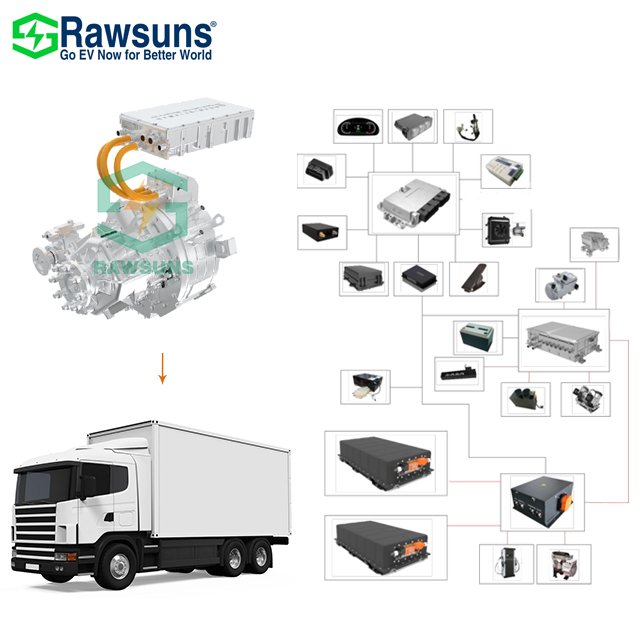 75Kw 120Kw electric motor with automatic transmission 850Nm ev car conversion kit electric engine for truck/bus