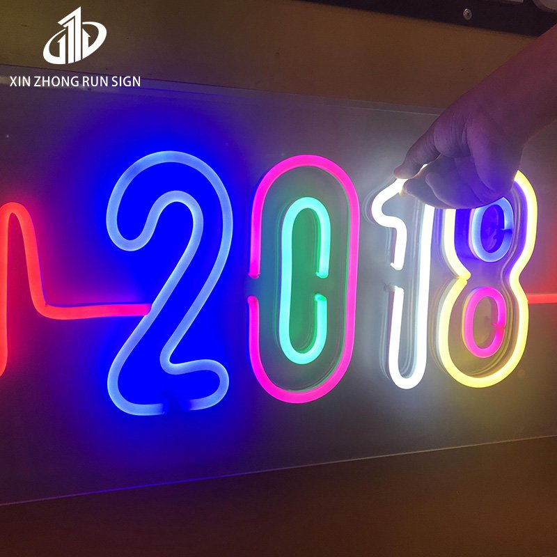 Hot Selling Wall Mounted Hanging LED Neon Light Sign RGB Acrylic Custom Led Neon Sign