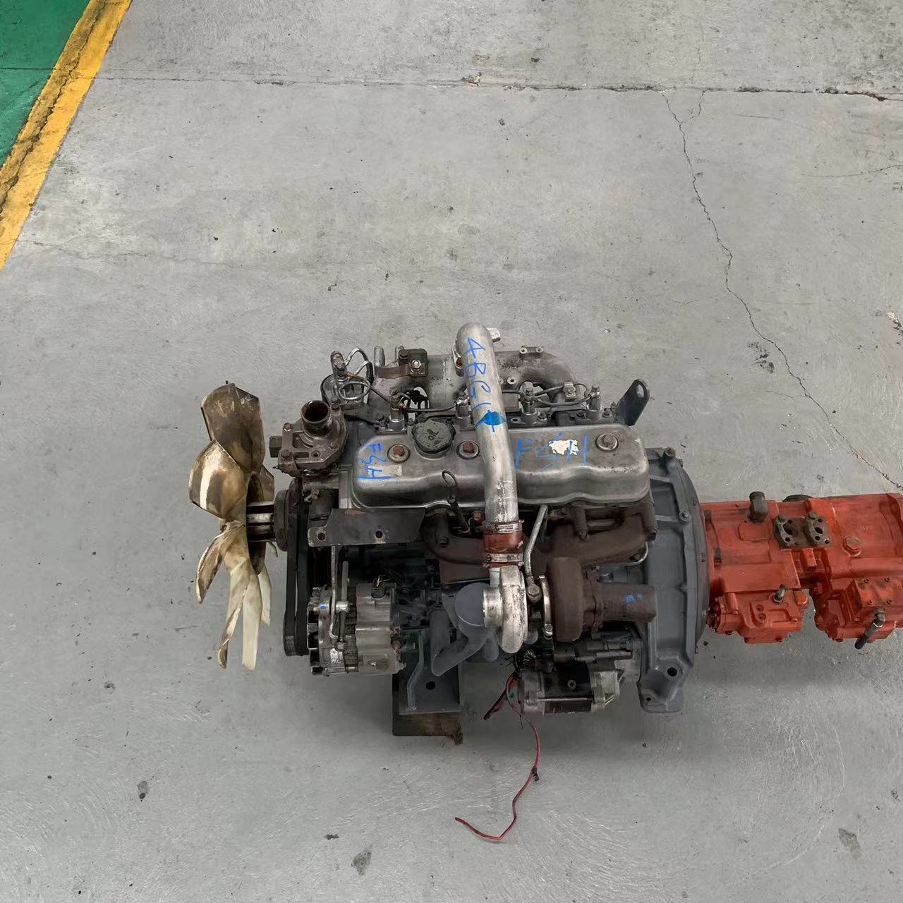 OEM ODM Original Complete 4BG1T Used Engines diesel for Isuzu Excavator