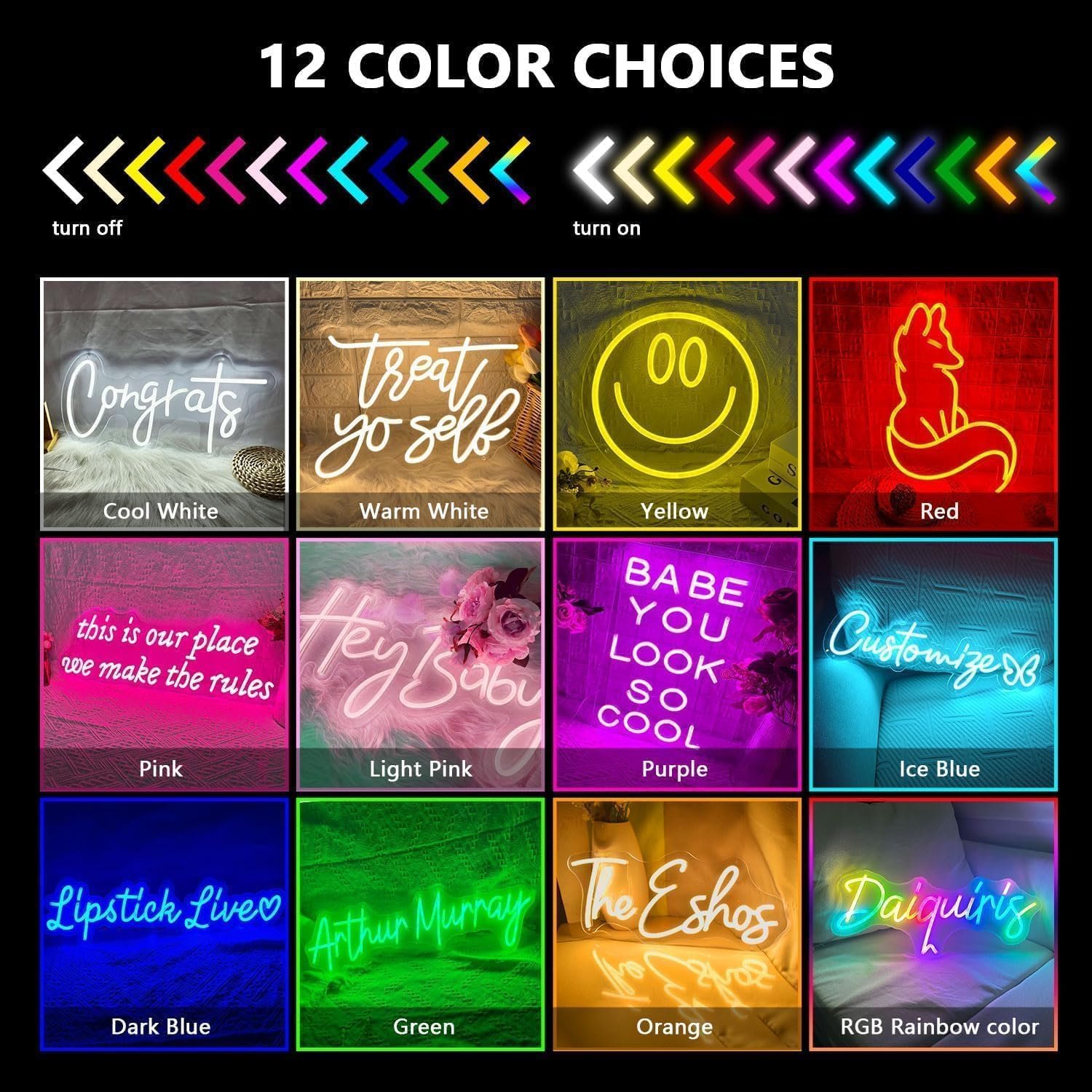 Custom LED Neon Sign USB Operated Energy-Saving Durable for Bar Events and Restaurants