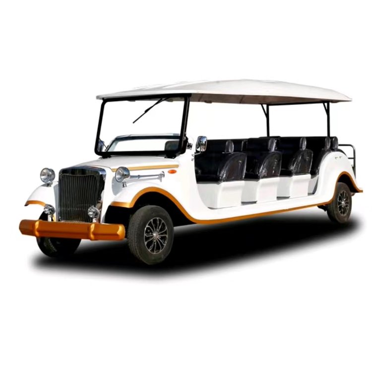 Classic Vintage Electric Sightseeing Bus Car Retro Cars Body Shell for Sale 14 Seats Real Scale Price